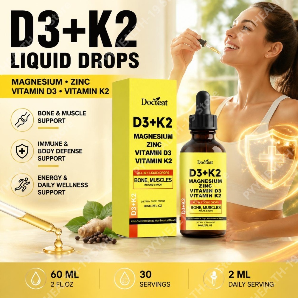 Vitamin D3 K2 Drop - دوكتيت D3+K2 قطرات سائلة مع المغنيسيوم