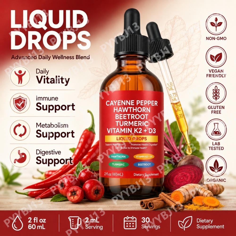 Vitamin D3 K2 Drop - قطرات الفلفل 60 مل تدعم عملية