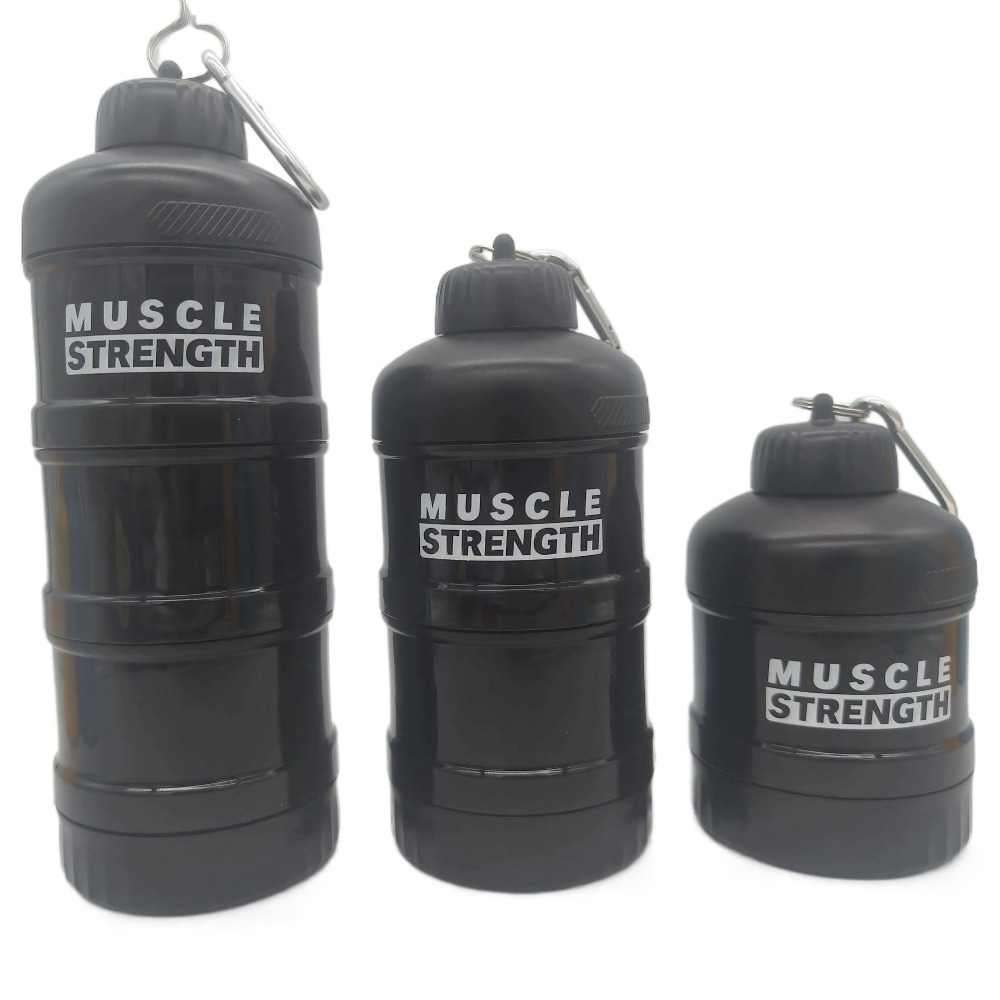 Whey Protein Isolate - صندوق مسحوق بروتين محمول مع إبزيم