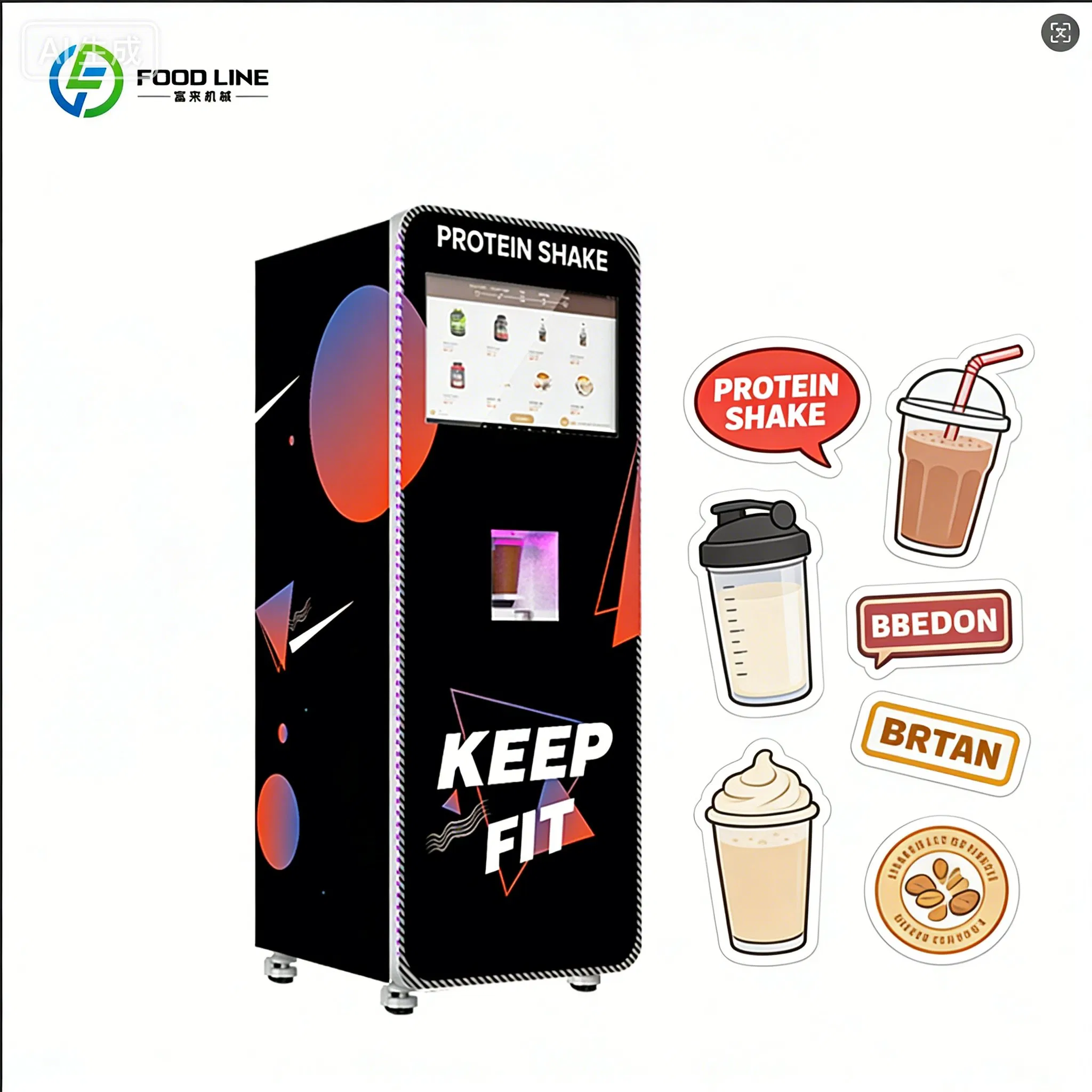 Fitness Nutrition Protein - آلة بيع مغذية ذاتية التشغيل بالكامل