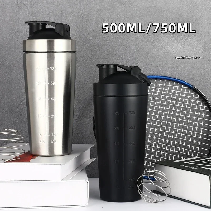 Fitness Nutrition Protein - الفولاذ المقاوم للصدأ البروتين شاكر كوب