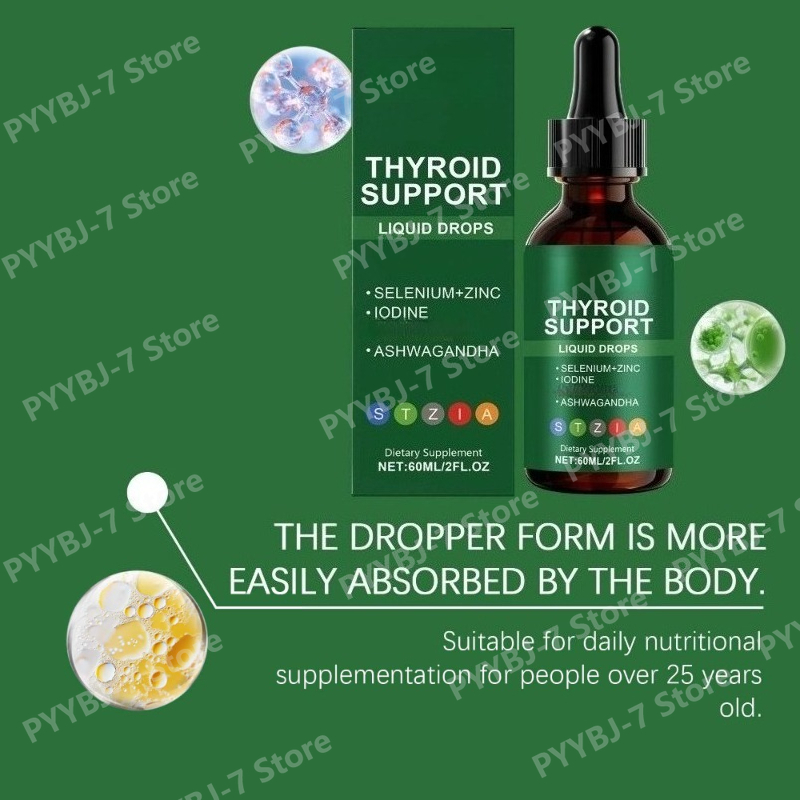 قطرات سائلة لدعم الغدة الدرقية - مراجعة Iodine Drops Supplement وسعره