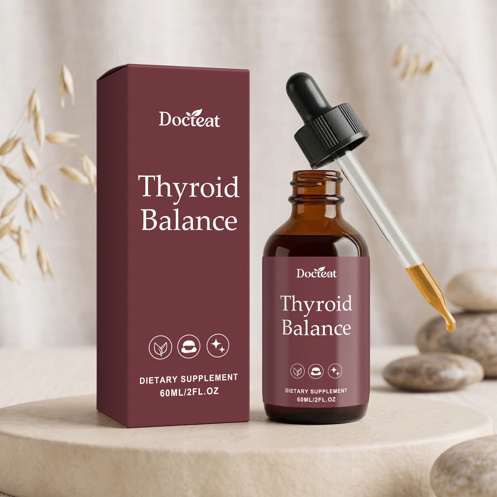 مكمل غذائي لغدد الترقوة، مركب  - مراجعة Iodine Drops Supplement وسعره