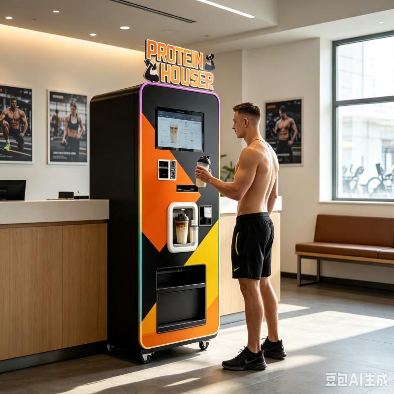 آلة بيع أوتوماتيكية لمشروبات ا - مراجعة Fitness Nutrition Protein وسعره