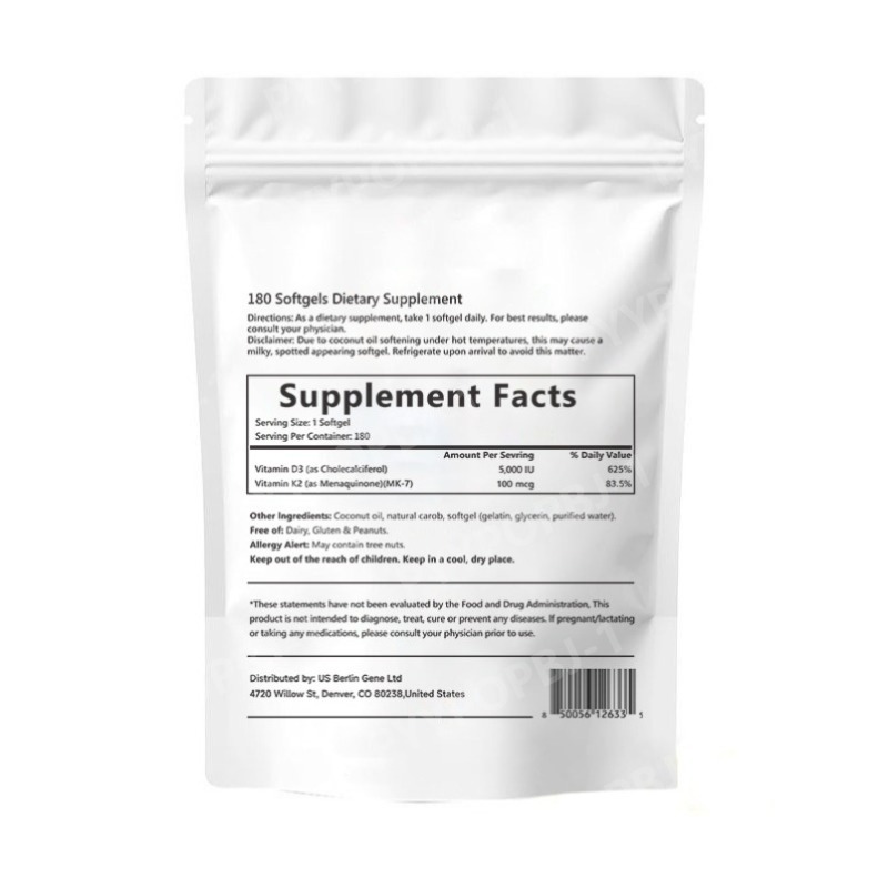 كبسولات فيتامين D3+K2 ثنائية ا - مراجعة Vitamin D3 K2 Drop وسعره