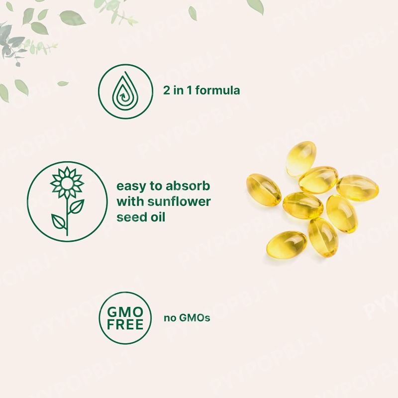 كبسولات فيتامين D3+K2 ثنائية ا - مراجعة Vitamin D3 K2 Drop وسعره