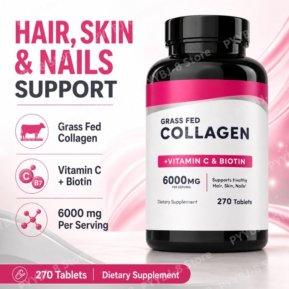 أقراص الكولاجين 6000 ملغ مع في - مراجعة Collagen Peptide Powder وسعره